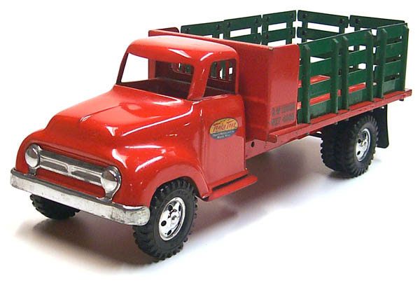 3rd view of a 1955 Tonka Lumber Stake Truck Number 0860-5