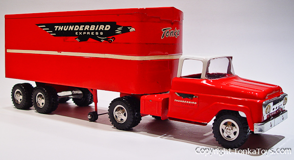 1959 Tonka Thunderbird Express Semi and Trailer 5